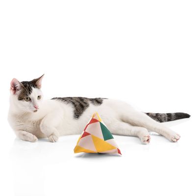 Canadian Cat Company Schmusekissen 6er-Set Katzenminze Pyramide XL