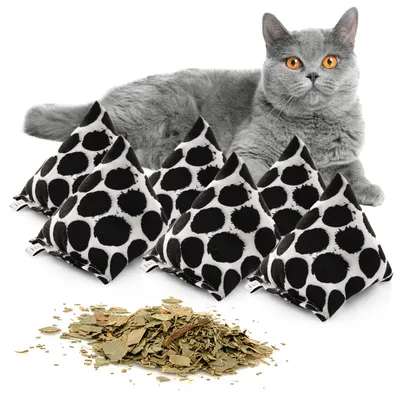 Canadian Cat Company Schmusekissen 6er-Set Katzenminze Pyramide XL