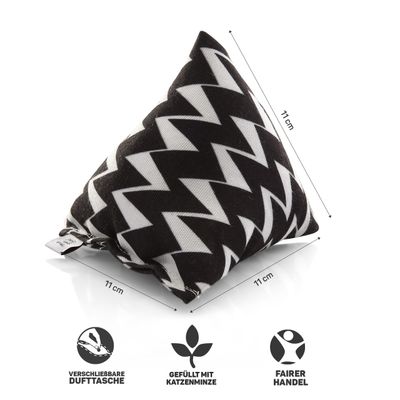 Canadian Cat Company Schmusekissen 6er-Set Katzenminze Pyramide XL