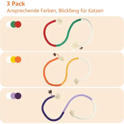 Yiankon Kauseile für Katzen 3er-Set mit natürlicher Katzenminze Yiankon Kauseile für Katzen 3er-Set mit natürlicher Katzenminze