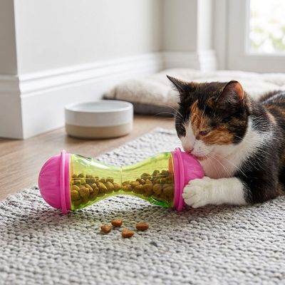 Fukumaru Katzen-Leckerli-Spender Knochenform, Slow Feeder
