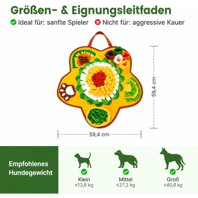 Yiankon Chien Tapis de Fouille 60 cm Interactif d'Occupation Anti-Stress Yiankon Chien Tapis de Fouille 60 cm Interactif d'Occupation Anti-Stress