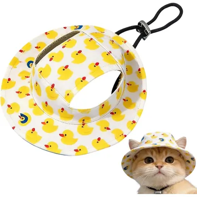 Fukumaru Visière de soleil pour chien et chat, trous d’oreilles