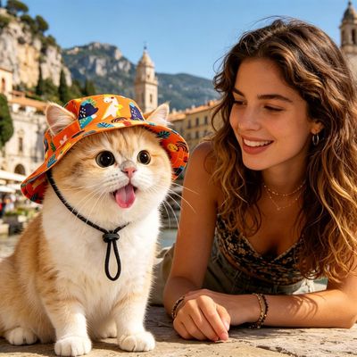 Fukumaru Sonnenkappe für Hunde und Katzen, UV-Schutz