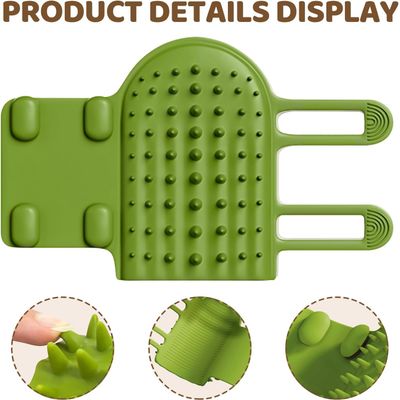 Yiankon Brosse auto-toilettage chat silicone, 63 picots à fixer