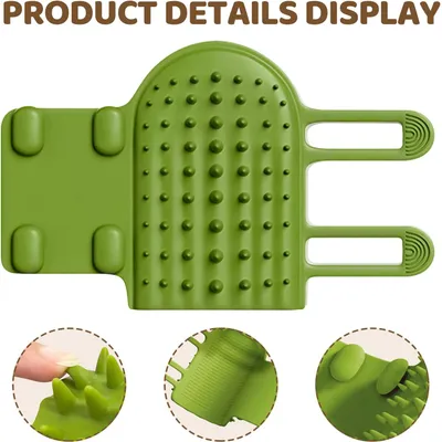 Yiankon Brosse auto-toilettage chat silicone, 63 picots à fixer