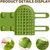 Yiankon Brosse auto-toilettage chat silicone, 63 picots à fixer Yiankon Brosse auto-toilettage chat silicone, 63 picots à fixer
