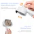 Yiankon Brosse chat auto-nettoyante avec bouton de déverrouillage Yiankon Brosse chat auto-nettoyante avec bouton de déverrouillage