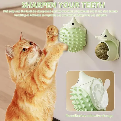 Yiankon Brosse chat à cataire pour toilettage détendu Yiankon Brosse chat à cataire pour toilettage détendu