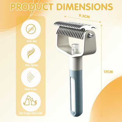 Yiankon Brosse chat double face avec réservoir à poils