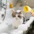 Yiankon Brosse bain chien avec distributeur de savon Yiankon Brosse bain chien avec distributeur de savon