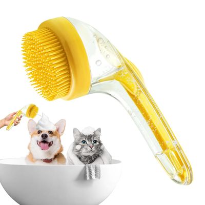 Yiankon Brosse bain chien avec distributeur de savon
