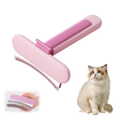 Yiankon Brosse sous-poil chat avec dents anti-grattage