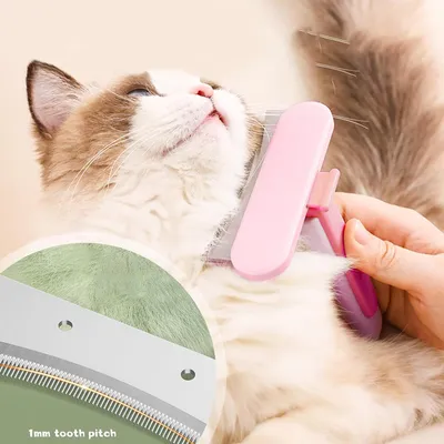 Yiankon Brosse sous-poil chat avec dents anti-grattage Yiankon Brosse sous-poil chat avec dents anti-grattage