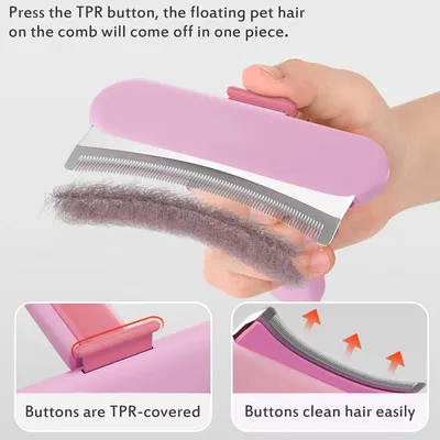 Yiankon Brosse sous-poil chat avec dents anti-grattage Yiankon Brosse sous-poil chat avec dents anti-grattage