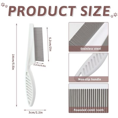 Yiankon Peigne acier inoxydable double face pour pelage