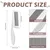 Yiankon Peigne acier inoxydable double face pour pelage