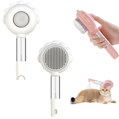 Yiankon Brosse vapeur 3 en 1 pour chien et chat