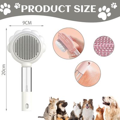 Yiankon Brosse vapeur 3 en 1 pour chien et chat