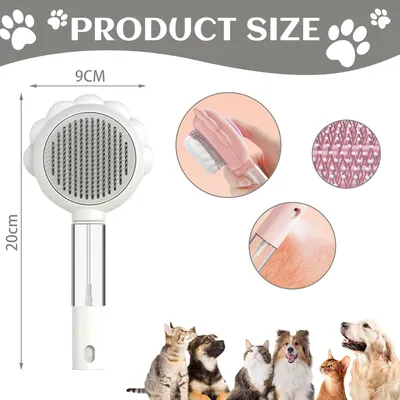 Yiankon Brosse vapeur 3 en 1 pour chien et chat