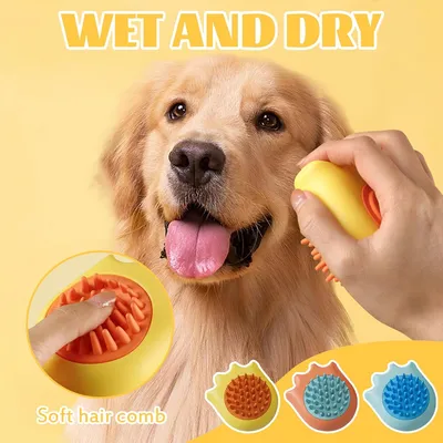 Yiankon Gant de lavage chien et chat en silicone douce
