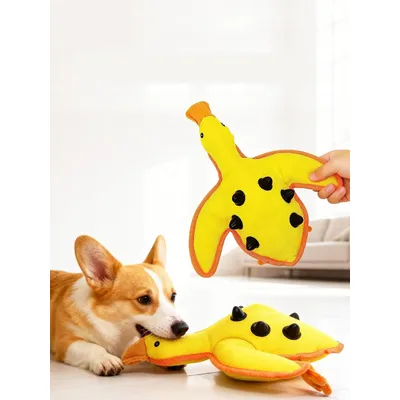 Yiankon Jouet Chien Canard Jaune Couineur