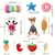 Fukumaru Lot de 16 peluches chien bruissantes à mordre Fukumaru Lot de 16 peluches chien bruissantes à mordre