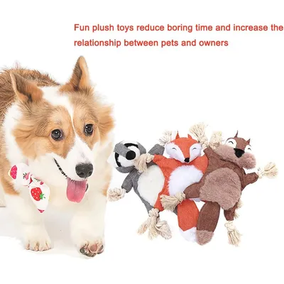 Yiankon Hundespielzeug quietschendes Seilknoten Yiankon Hundespielzeug quietschendes Seilknoten