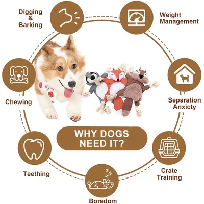 Yiankon Hundespielzeug quietschendes Seilknoten Yiankon Hundespielzeug quietschendes Seilknoten