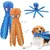 Yiankon Hundespielzeug Oktopus ohne Füllung langlebig quietschendes Yiankon Hundespielzeug Oktopus ohne Füllung langlebig quietschendes