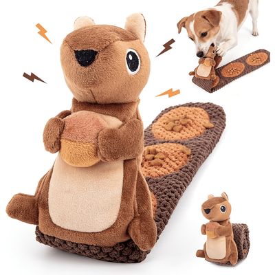 Fukumaru Peluches chien bruissantes sans garniture Design forme d'écureuil