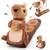 Fukumaru Peluches chien bruissantes sans garniture Design forme d'écureuil Fukumaru Peluches chien bruissantes sans garniture Design forme d'écureuil