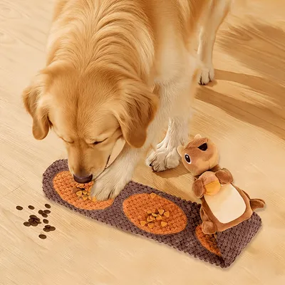 Fukumaru Peluches chien bruissantes sans garniture Design forme d'écureuil Fukumaru Peluches chien bruissantes sans garniture Design forme d'écureuil