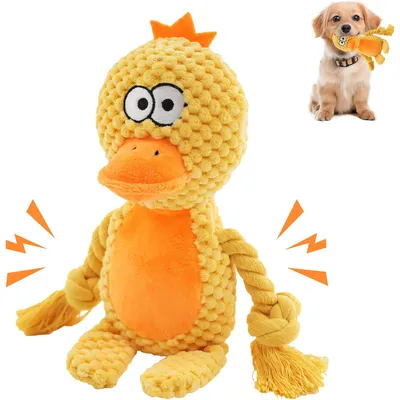 Fukumaru Jouet chien indestructible pluche avec papier froissé