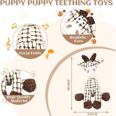 Fukumaru Peluche chien indestructible avec bruisseur amusant