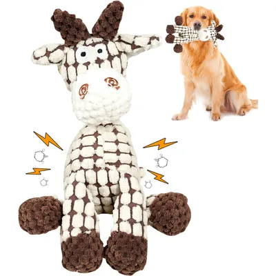 Fukumaru Peluche chien indestructible avec bruisseur amusant