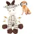 Fukumaru Peluche chien indestructible avec bruisseur amusant Fukumaru Peluche chien indestructible avec bruisseur amusant