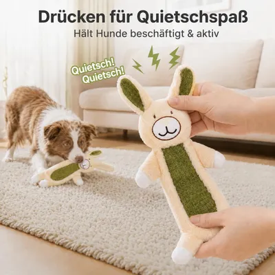 Yiankon Hundespielzeug ohne Füllung Faultier und Hase aus Plüsch Yiankon Hundespielzeug ohne Füllung Faultier und Hase aus Plüsch