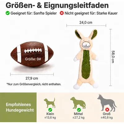 Yiankon Hundespielzeug ohne Füllung Faultier und Hase aus Plüsch Yiankon Hundespielzeug ohne Füllung Faultier und Hase aus Plüsch