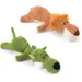 Yiankon Plüsch-Hundespielzeug 2er-Set, Wolf und Löwe