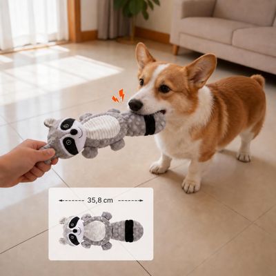 Yiankon Jouets Chien Couineurs Lot de 2, Peluche Sans Rembourrage