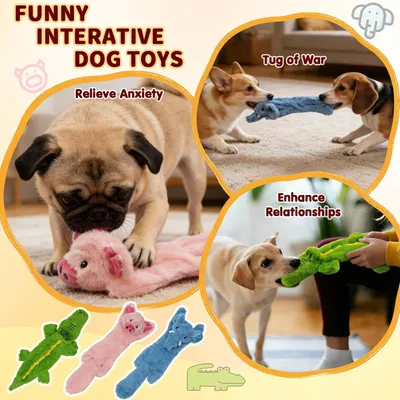Yiankon Hundespielzeug Quietschendes Krokodil Ohne Füllung Yiankon Hundespielzeug Quietschendes Krokodil Ohne Füllung