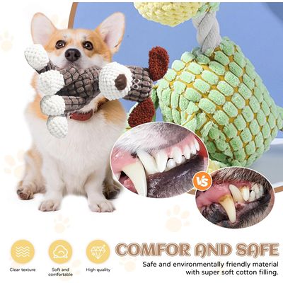 Fukumaru Peluche chien indestructible avec bruisseur amusant
