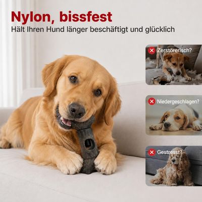 Yiankon Hund Kauspielzeug Aus hartem Design in Knochenform
