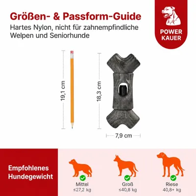 Yiankon Hund Kauspielzeug Aus hartem Design in Knochenform