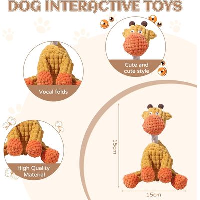 Fukumaru Peluche chien indestructible avec bruisseur amusant