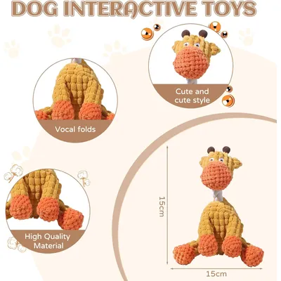 Fukumaru Peluche chien indestructible avec bruisseur amusant