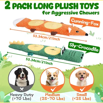 Fukumaru Jouets chien indestructibles avec bruisseur durable