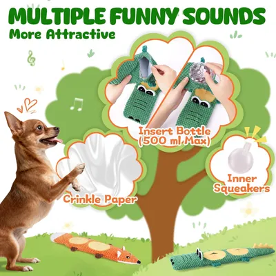 Fukumaru Jouets chien indestructibles avec bruisseur durable