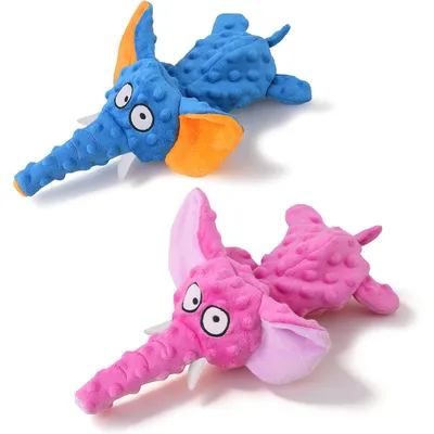 Yiankon chien jouets en peluche éléphant sans rembourrage